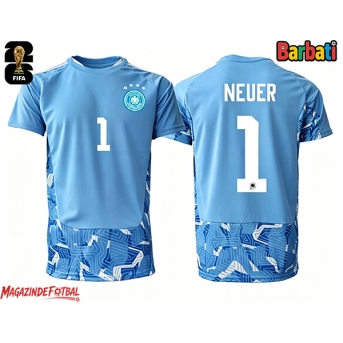 Germania Manuel Neuer #1 Portarii Tricou Fotbal Replică Mondial 2026 Barbati Deplasare